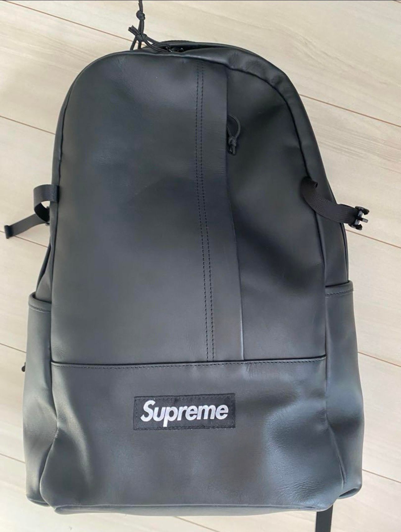 Supreme Leather Backpack "Black"