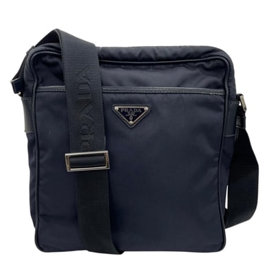 プラダ ショルダーバッグ ナイロン 2VH002 ネイビー メンズ PRADA 中古