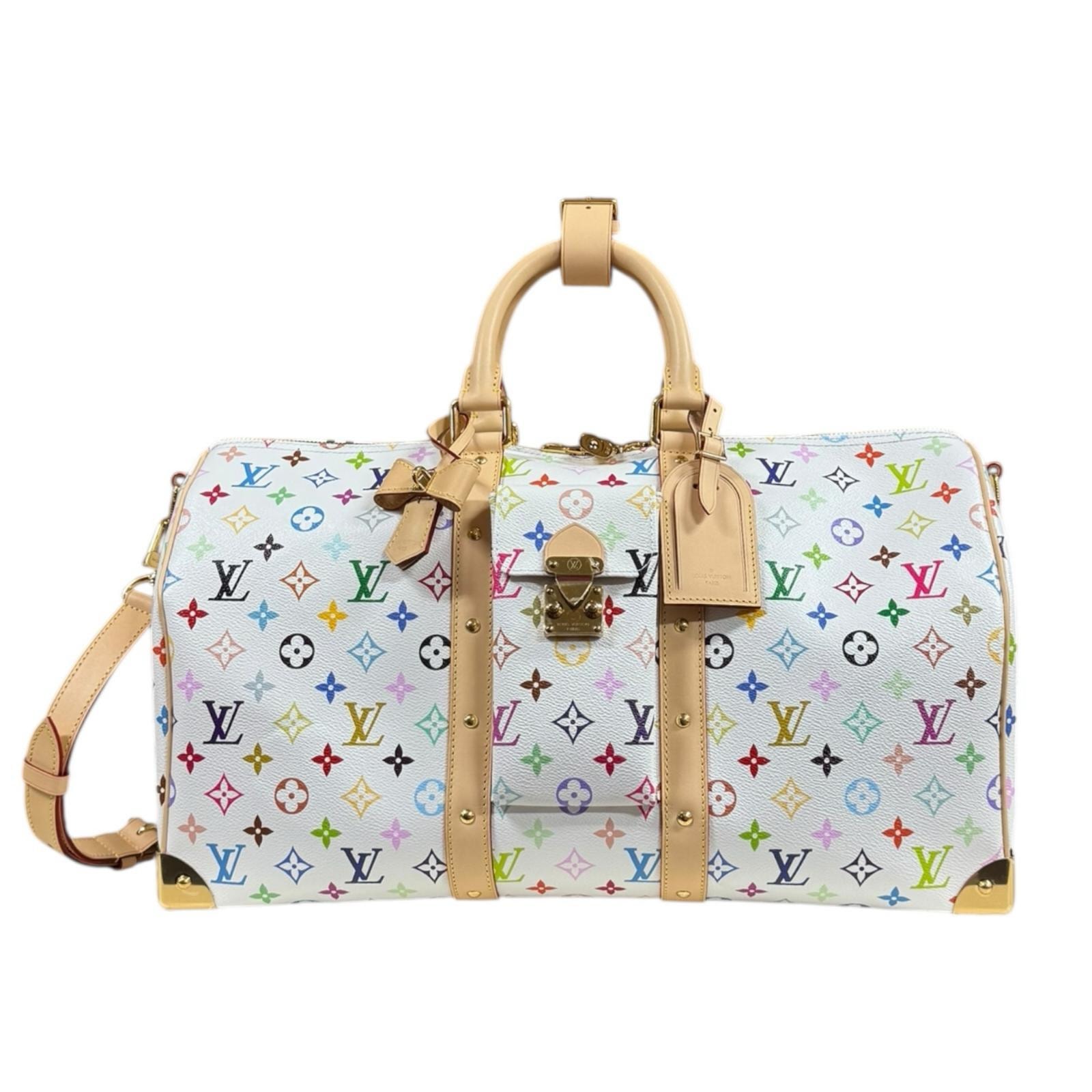 Louis Vuitton x Takashi Murakami Keepall Bandouliere 45 Monogram "Multicolor"