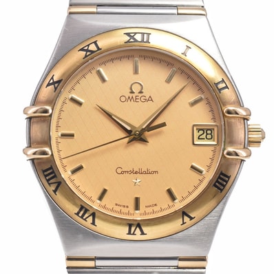 オメガ OMEGA 1312.10 コンステレーション SS/K18YG デイト ゴールド クォーツ メンズ 良品 腕時計 A#149266