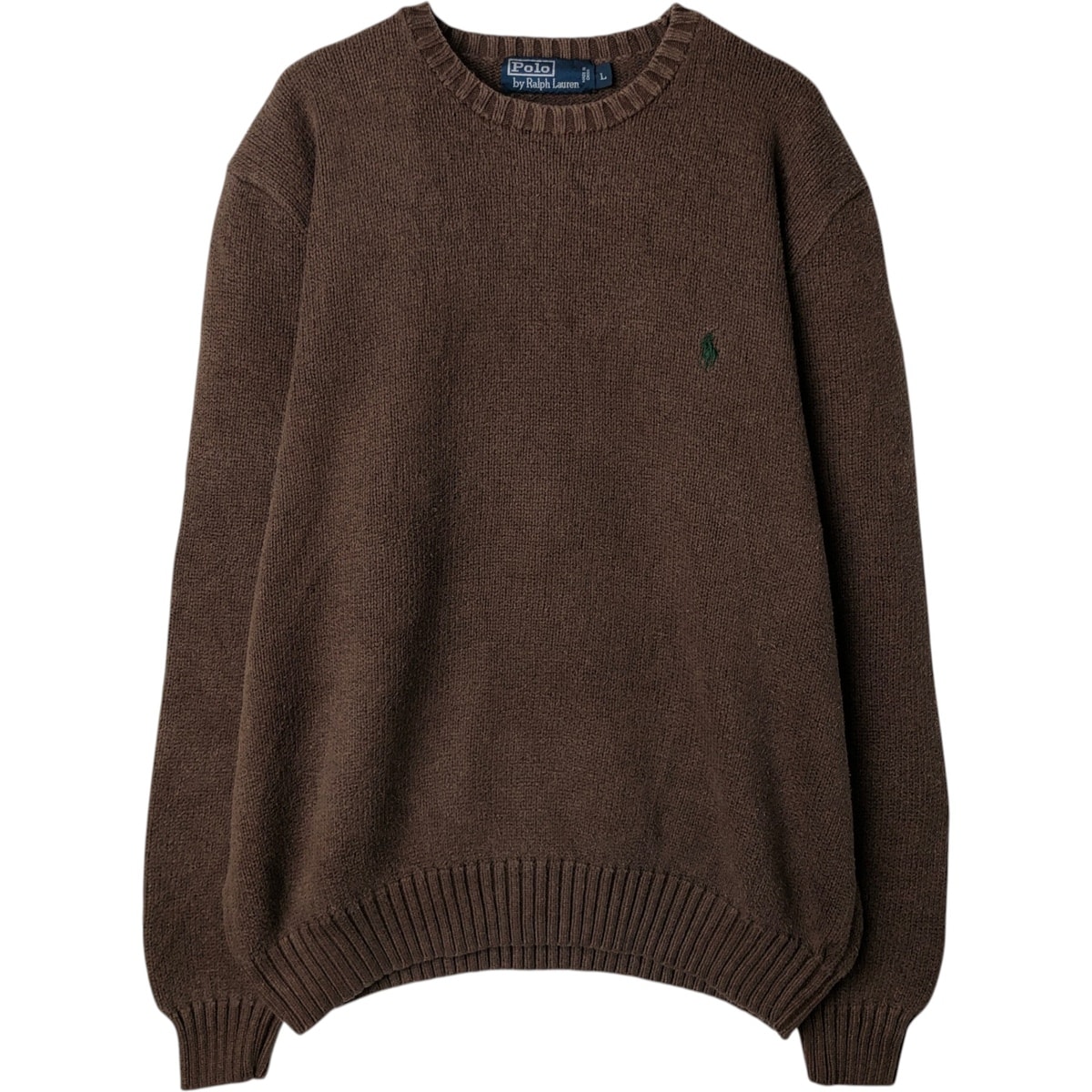 古着 ラルフローレン Ralph Lauren POLO by Ralph Lauren コットンニットセーター メンズL相当/eaa627425