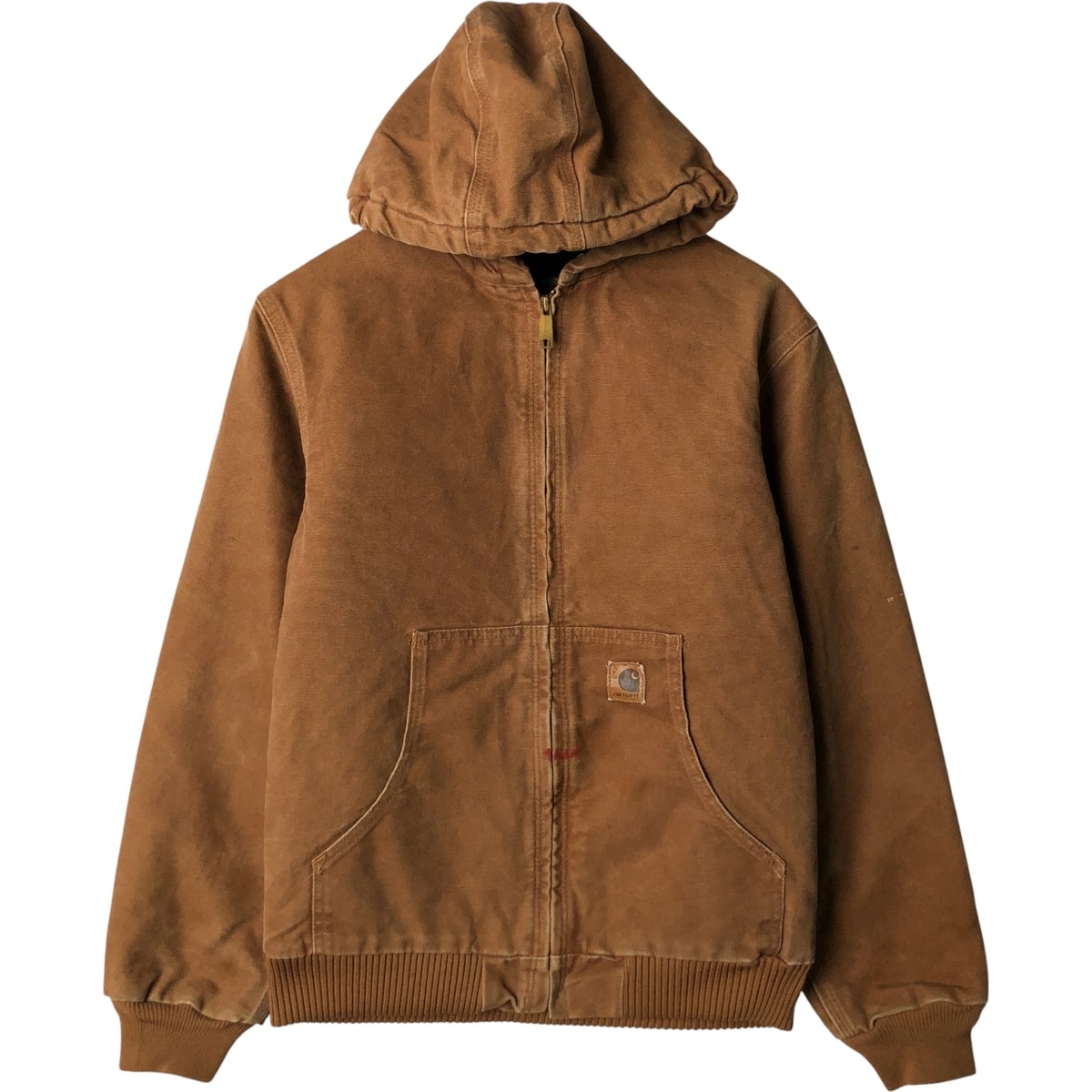 古着 00年代 カーハート Carhartt アクティブジャケット 中綿入り ダックフルジップパーカー レディースXL相当/eaa585924