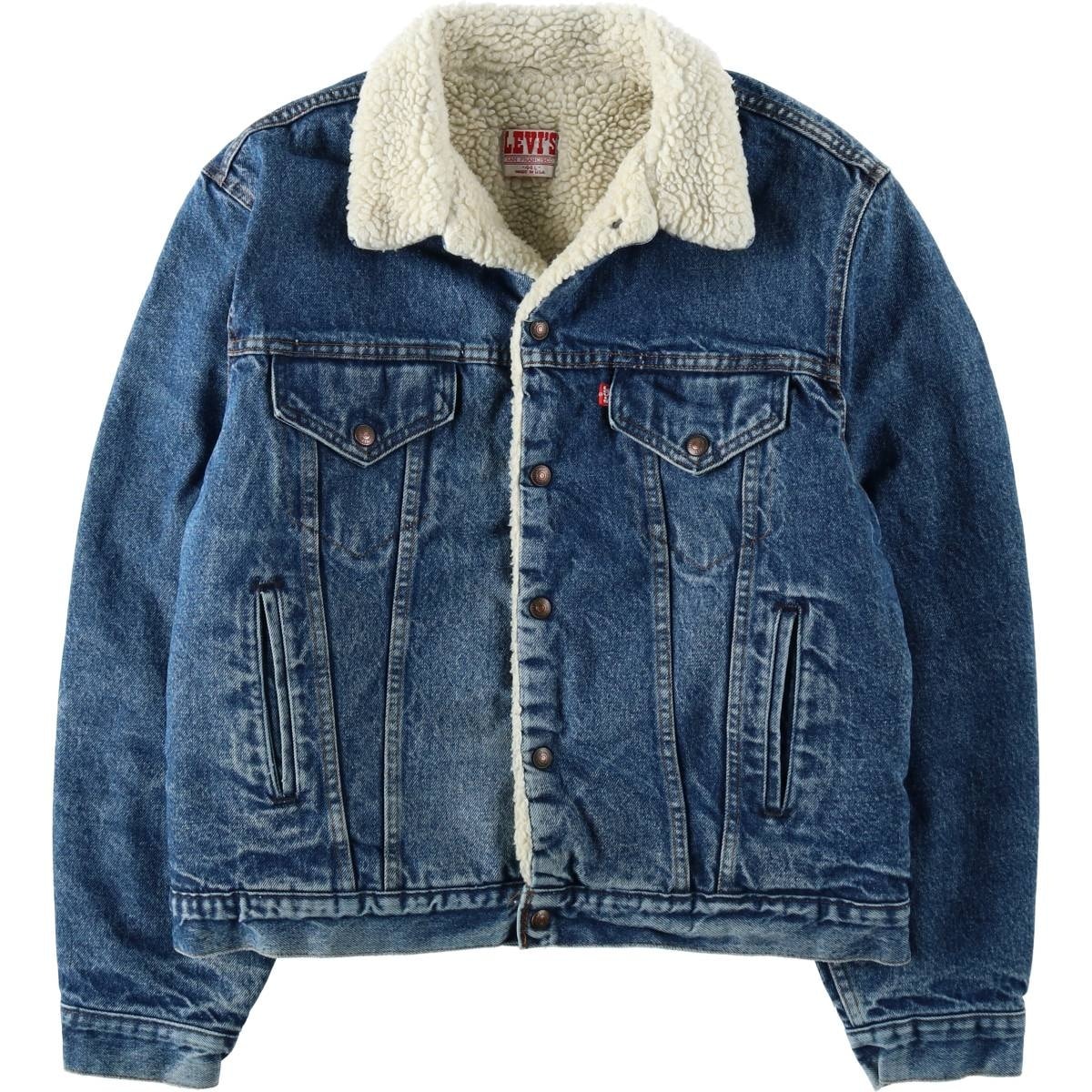 古着 80~90年代 リーバイス Levi's 71608-0216 中綿入り デニムボアジャケット USA製 メンズXL相当 ヴィンテージ/eaa632454