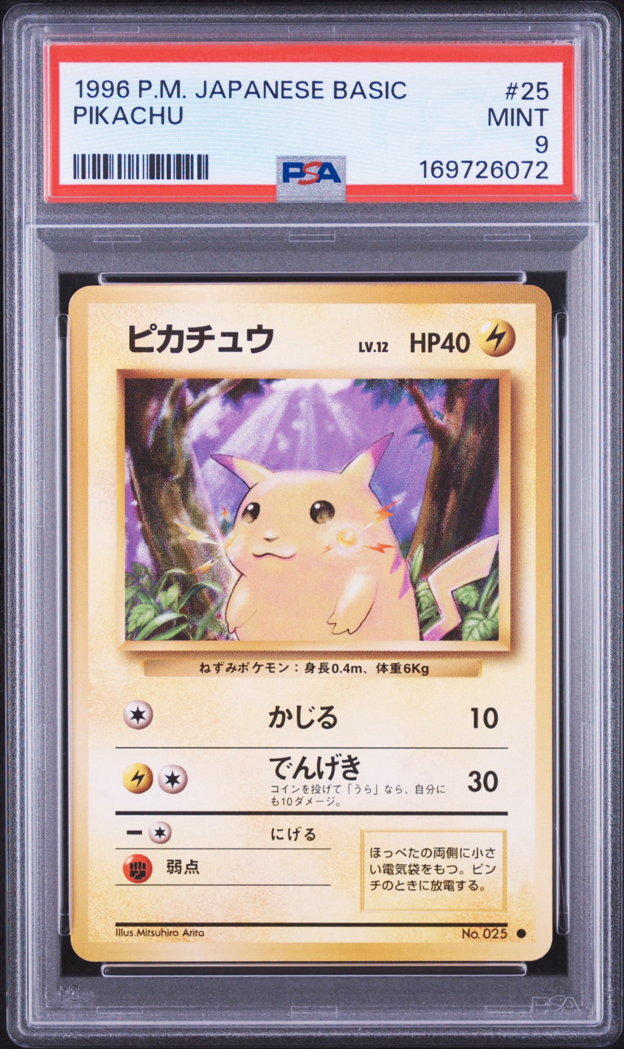 ピカチュウ ● : 旧裏 [PMCG1-2](拡張パック「ポケットモンスター カードゲーム」再販)