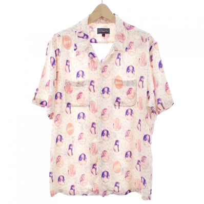Supreme x HYSTERIC GLAMOUR Blurred Girls Rayon S/S Shirt "Ivory"