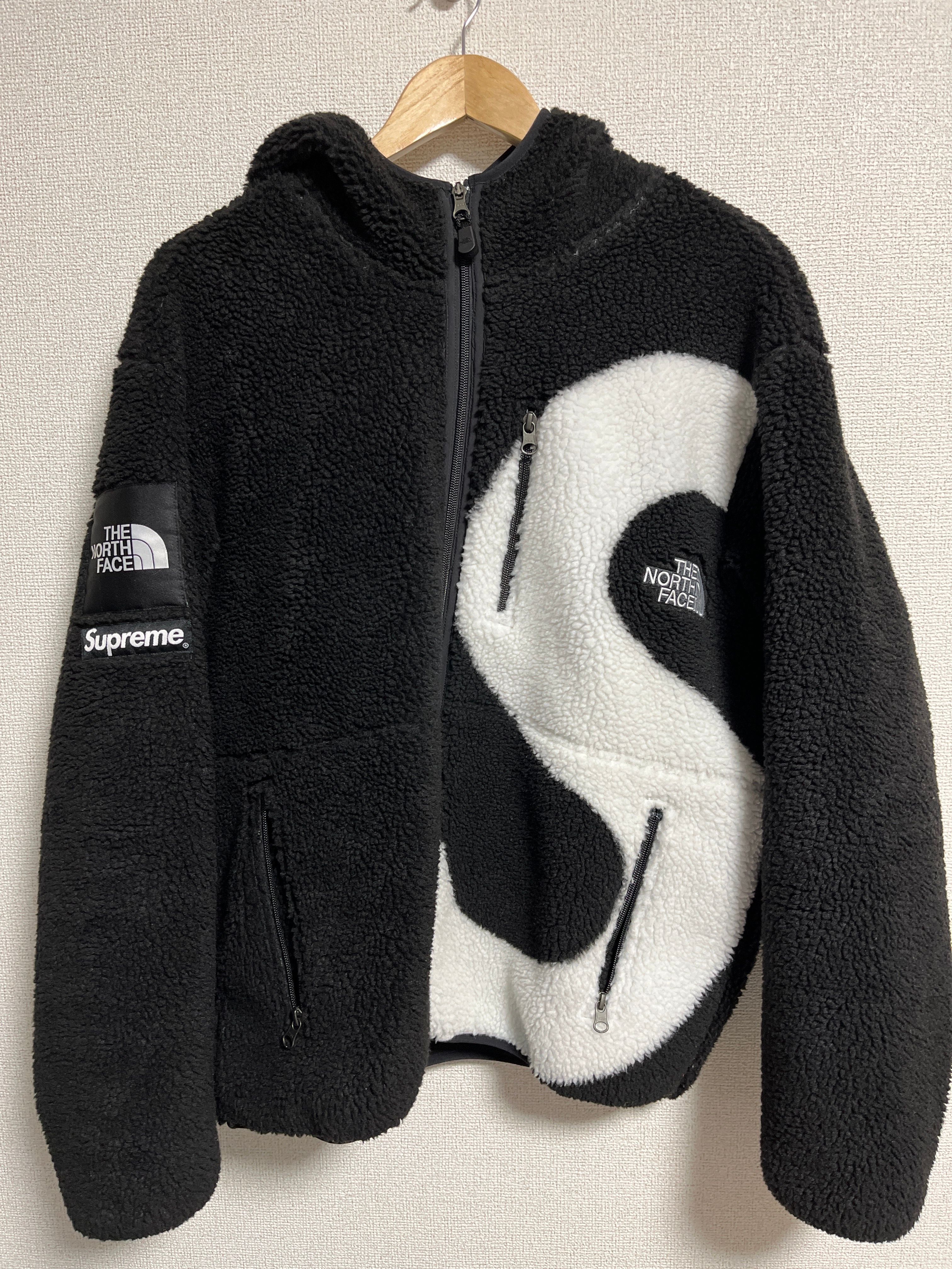 Supreme x The North Face S Logo Hooded Fleece Jacket "Black"