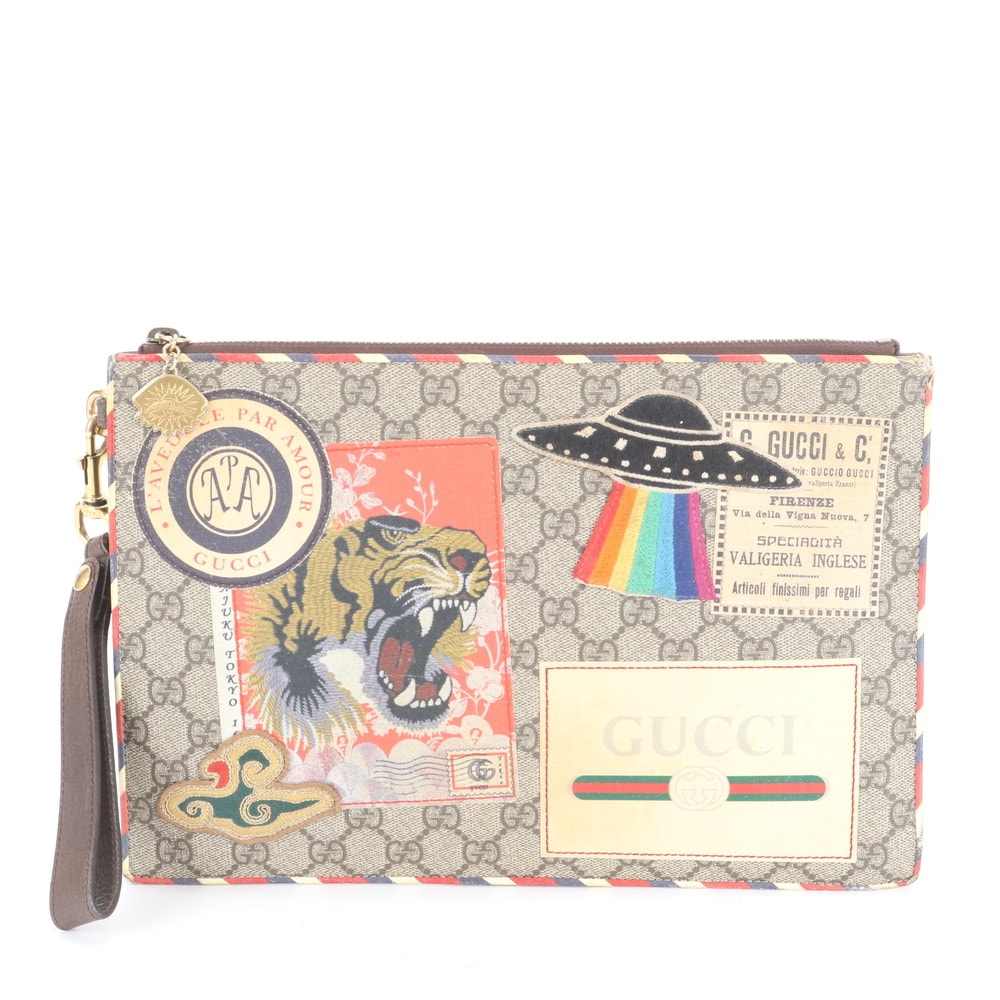 ■美品 グッチ GGスプリームクーリエ ワッペン 虎 タイガー 473915