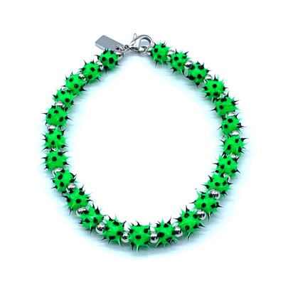 BALENCIAGA Women's Malibu Silicon Choker "Green"
