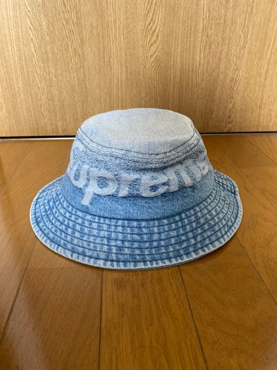 Supreme Fade Jacquard Denim Crusher "Blue"