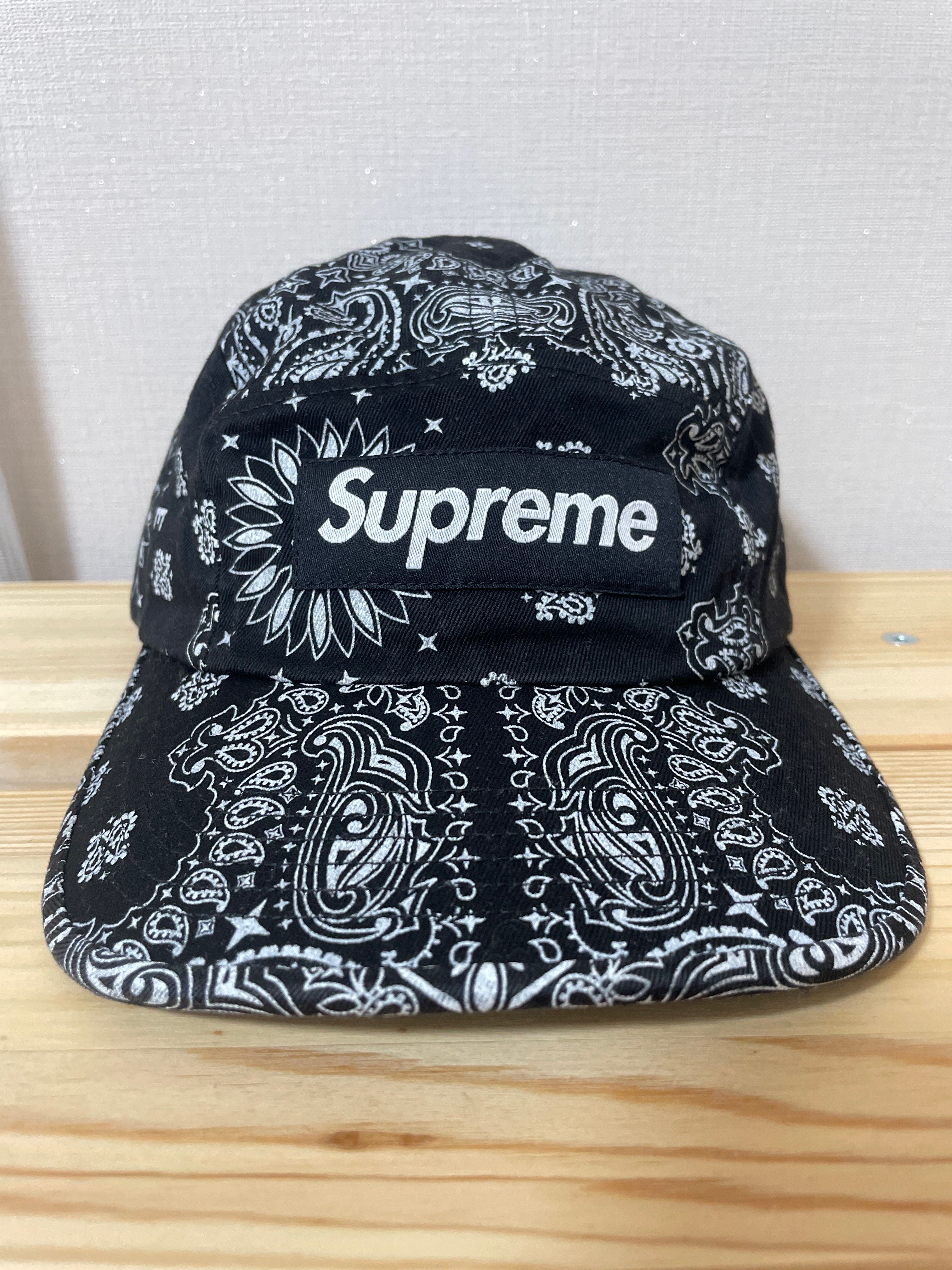 Supreme Bandana Camp Cap "Black"
