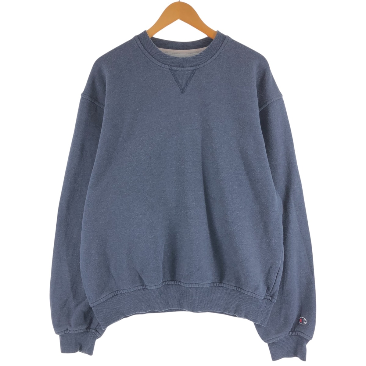 古着 チャンピオン Champion 目無し 無地 ブランクスウェットシャツ トレーナー メンズL相当/eaa520819