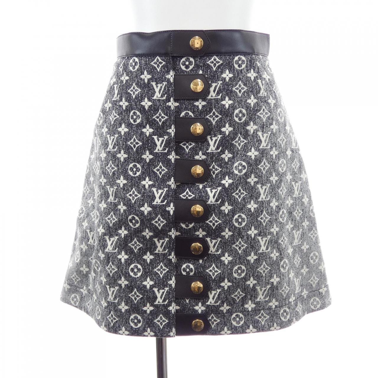 ルイヴィトン LOUIS VUITTON モノグラムデニムボタンタブスカート FOSK25KJ2 スカート