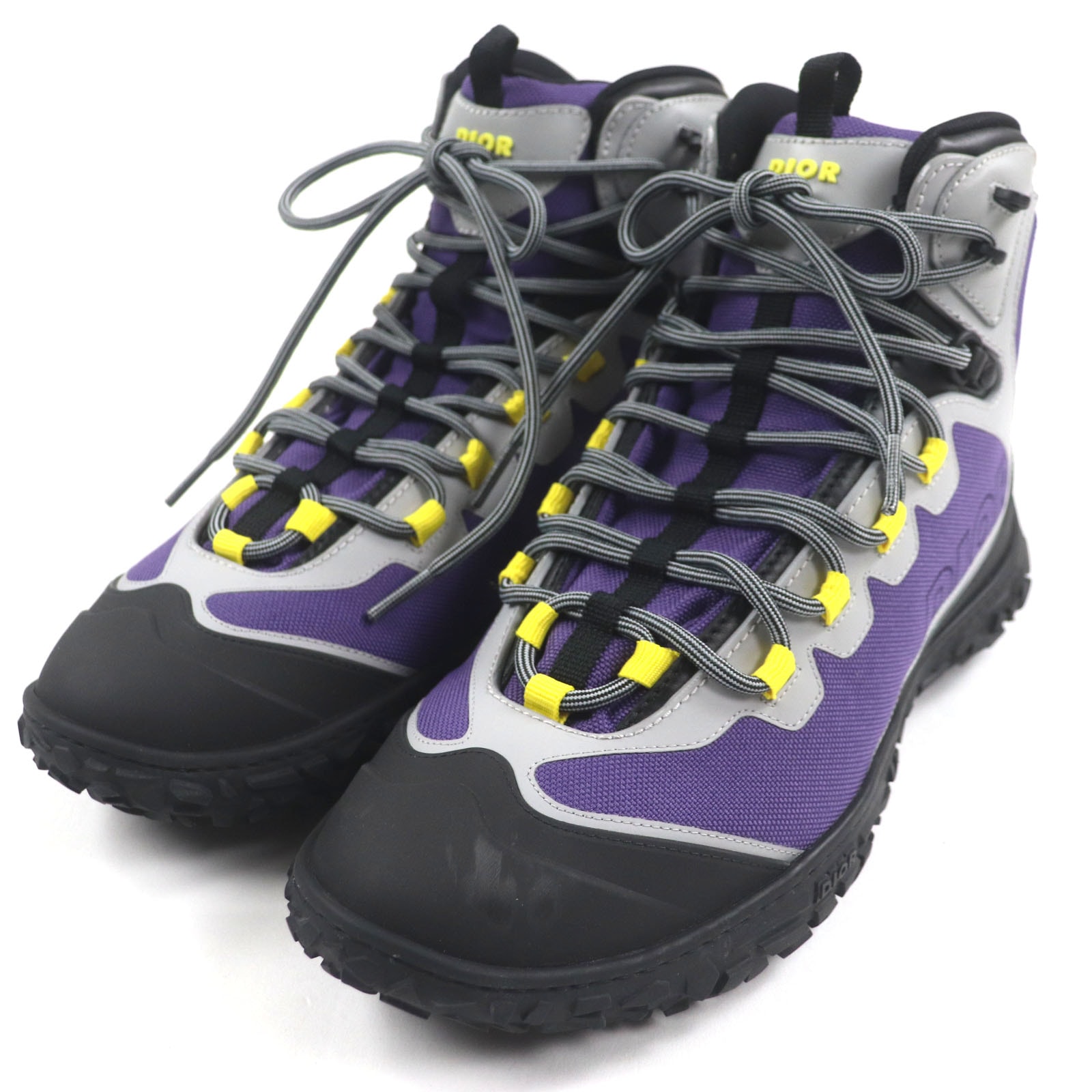 未使用品 ディオール オム
 アンクルブーツ Diorizon ディオリゾン パープル ブラック メンズ 42 3BO290ZRT