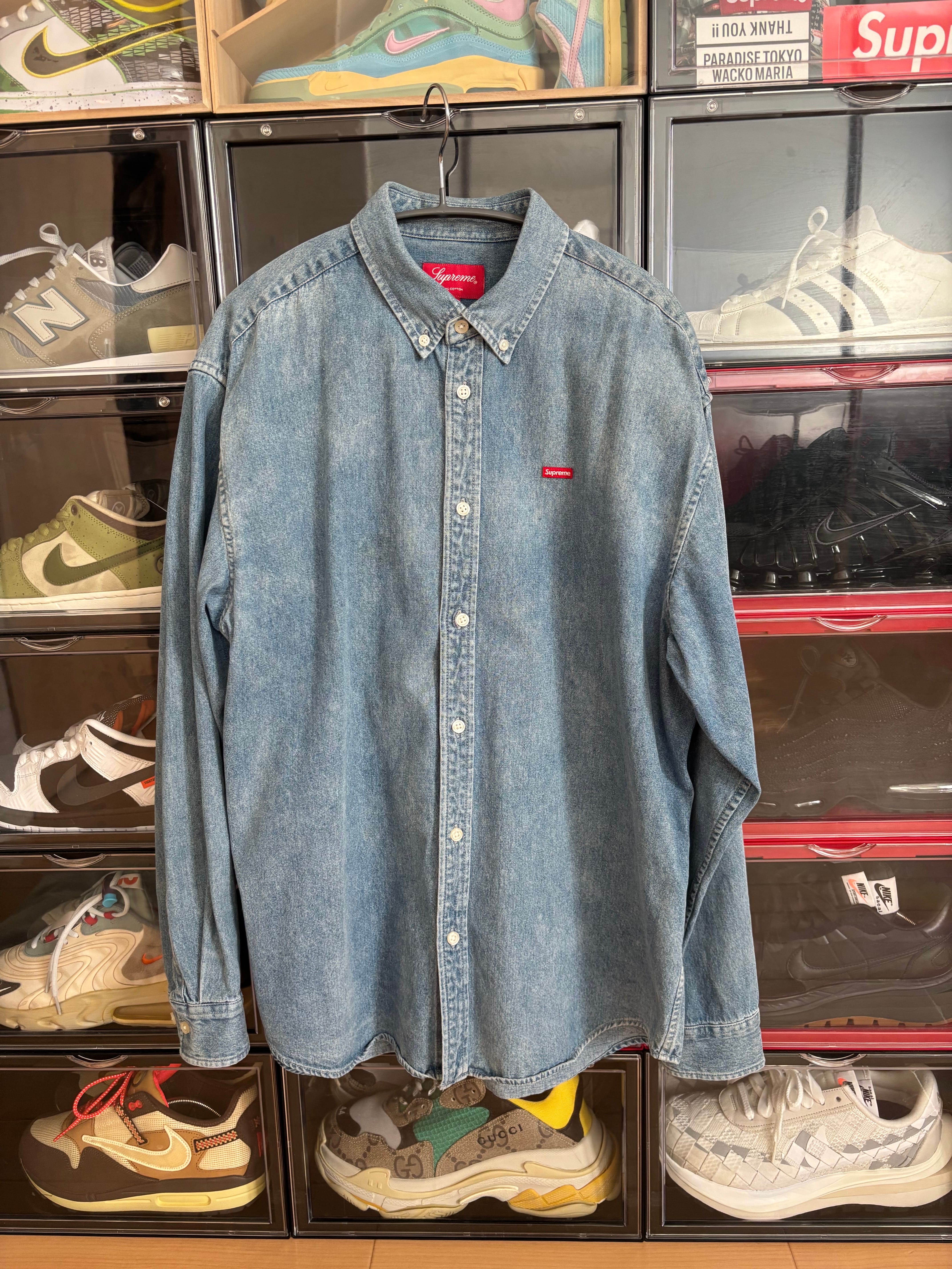 Supreme Small Box Shirt "Denim" (22SS)