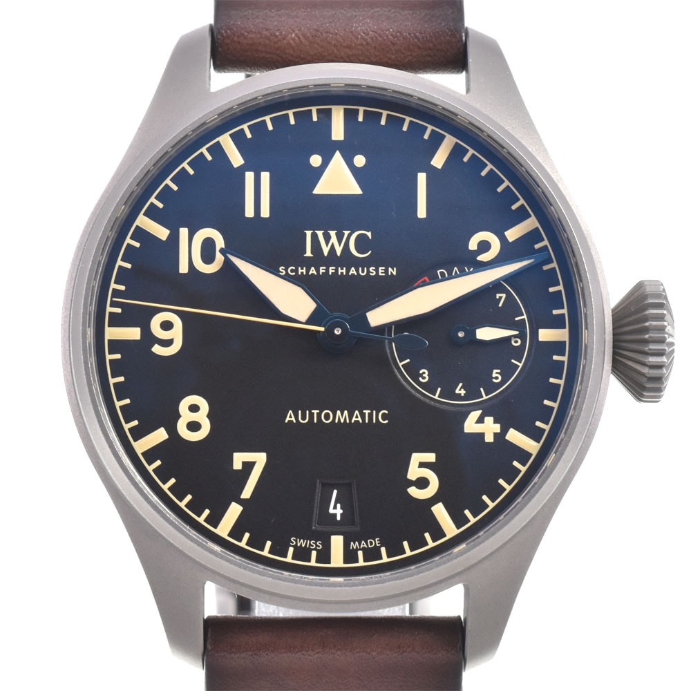IWC IWC SCHAFFHAUSEN IW501004 ビッグパイロットヘリテージ パワーリザーブ 自動巻き メンズ 美品 箱・保証書付き C#147368
