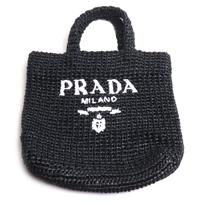 PRADA プラダ スモール クロシェ  トートバッグ ブラック 1BG422 レディース【中古】
