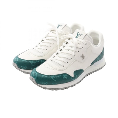 ルイ・ヴィトン LOUIS VUITTON Run Away ランアウェイ スニーカー 靴 レザー メンズ ホワイト系 / グリーン系 【中古】