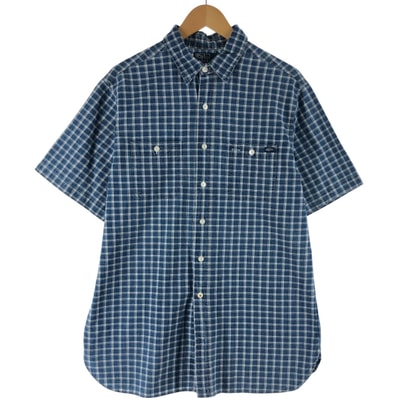 古着 ラルフローレン Ralph Lauren POLO by Ralph Lauren 半袖 コットン チェックシャツ メンズL相当/eaa567002