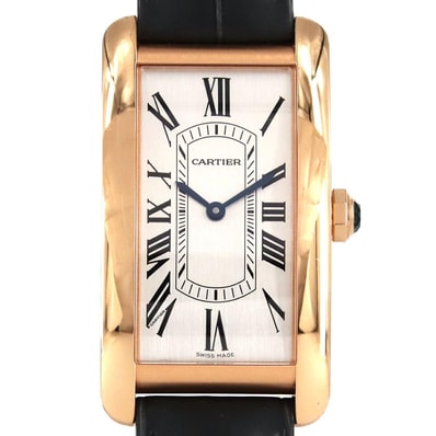 カルティエ タンクアメリカンLM PG WGTA0134 PG・RG 自動巻