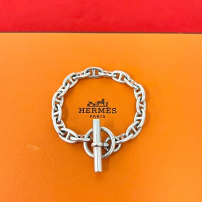 HERMES エルメス シェーヌダンクル PM 17コマ シルバー925 ブレスレット シルバー
39742