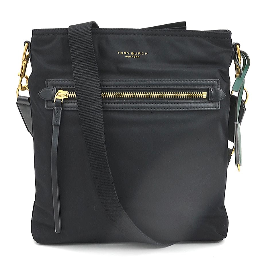 トリーバーチ Tory Burch ショルダーバッグ ナイロン ブラック レディース【中古】 r10921a