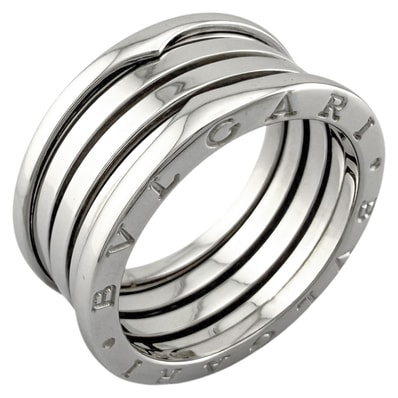ブルガリ B-zero.1 ビーゼロワン 4バンド リング 指輪 21.5号 18金 K18ホワイトゴールド メンズ BVLGARI 中古