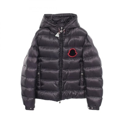 モンクレール MONCLER SASSIERE フード付き ダウンジャケット 衣料品 アウター ナイロン メンズ ネイビー系 【中古】