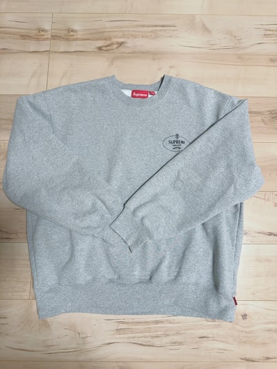 Supreme Crest Crewneck "Heather Grey"