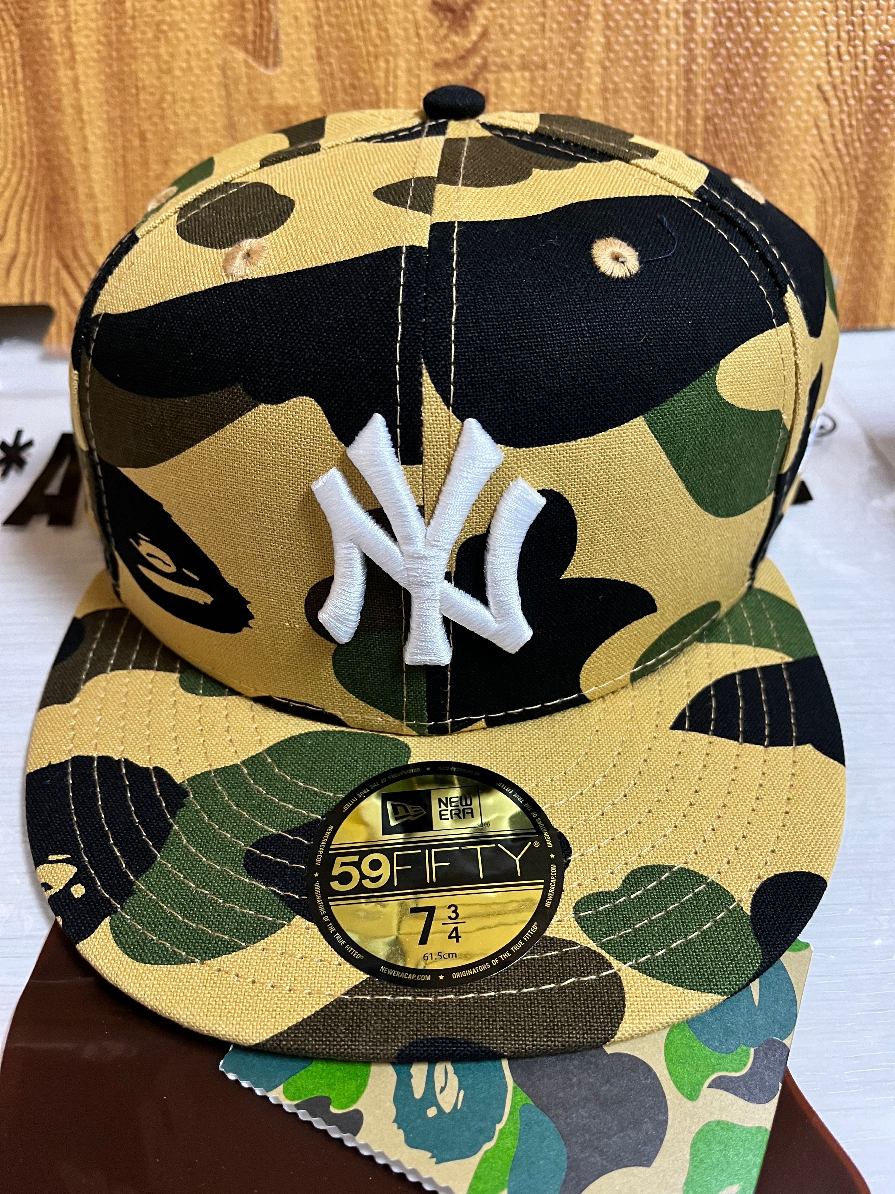 A BATHING APE x MLB x NEW ERA New York Yankees 59Fiftiy Cap "Yellow"