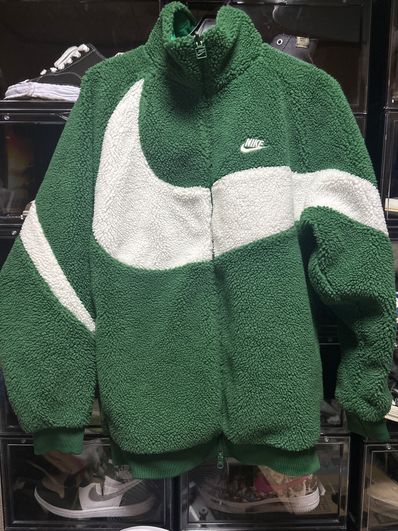 Nike Big Swoosh Reversible Boa Jacket "Gorge Green"