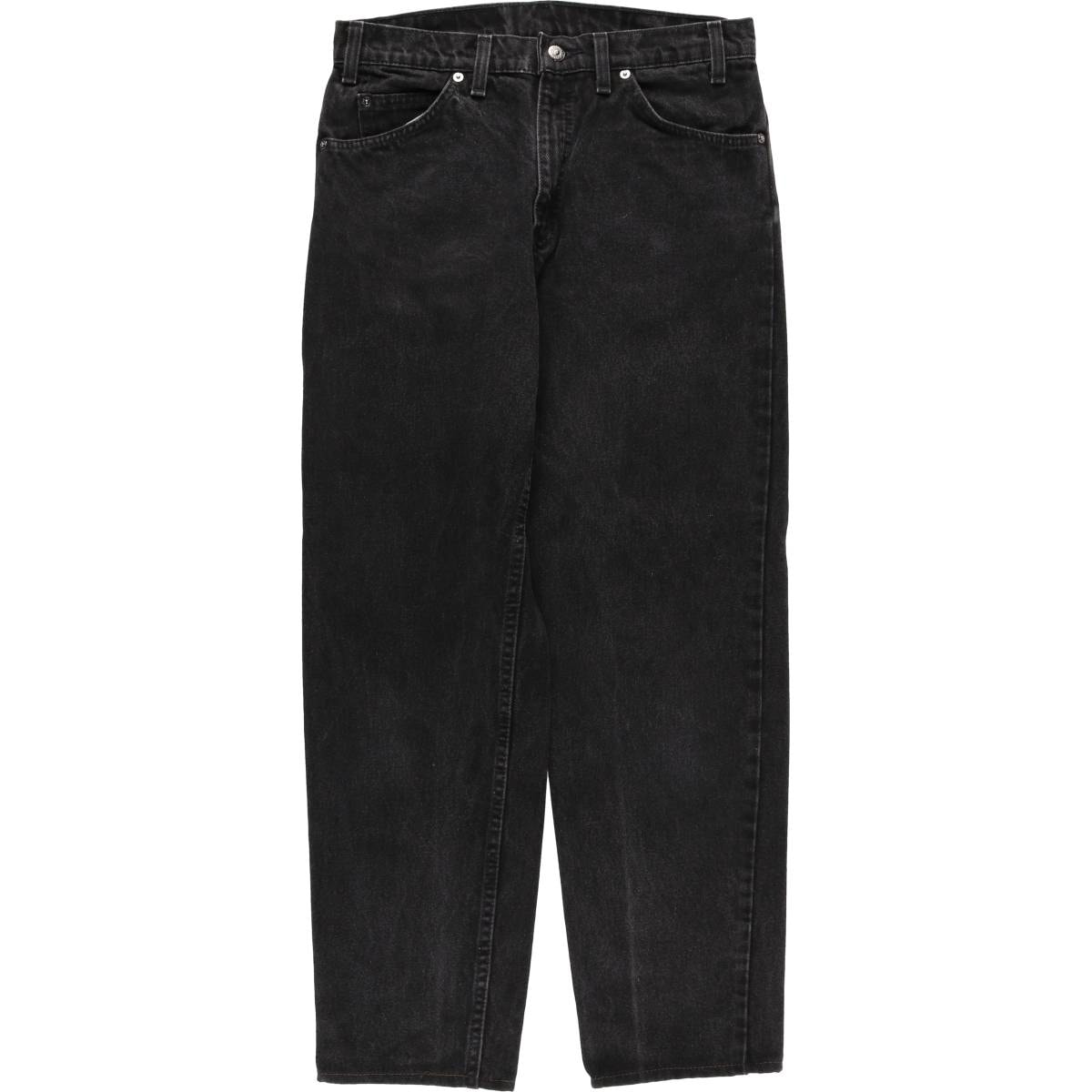 古着 90年代 リーバイス Levi's 40550-4159 RELAXED FIT TAPERED LEG オレンジタブ ブラックデニム テーパードデニムパンツ USA製 メンズw31相当 ヴィンテージ/evb030859