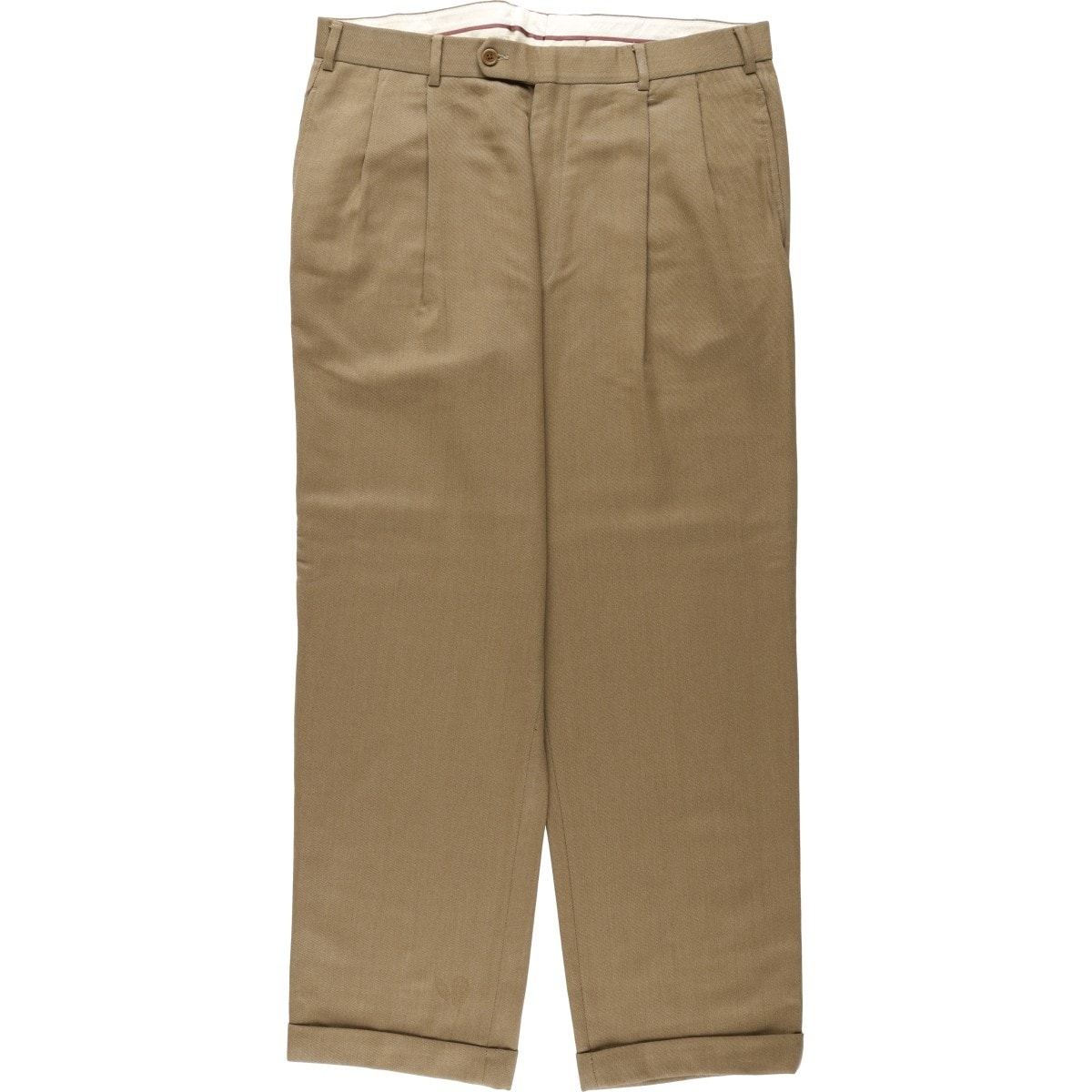 古着 ブルックスブラザーズ Brooks Brothers ツータック ウールパンツ スラックス カナダ製 メンズw36相当/eaa622148