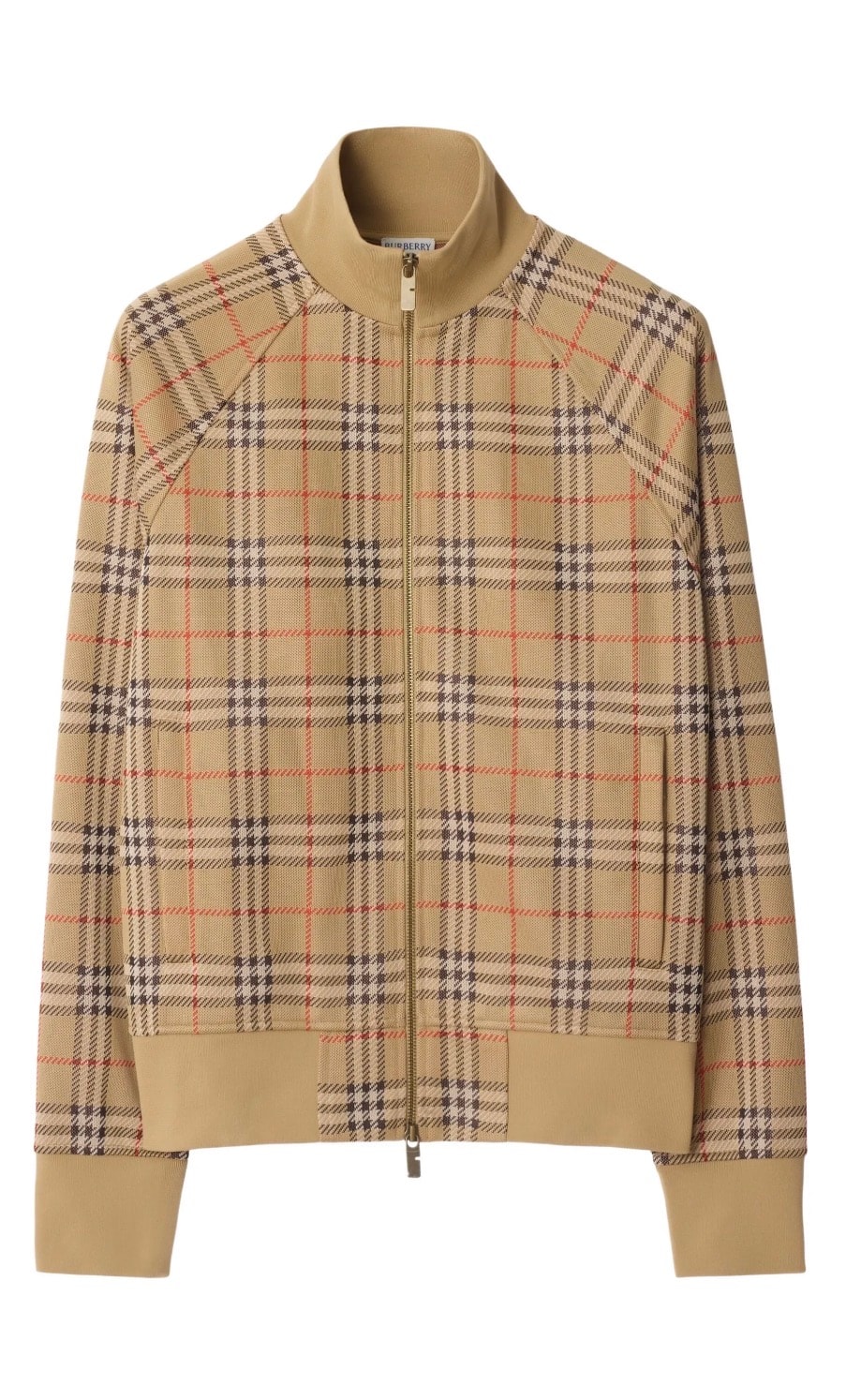 Burberry Check Track Jacket "Sand"