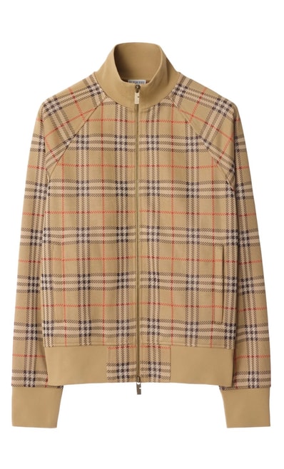 Burberry Check Track Jacket "Sand"
