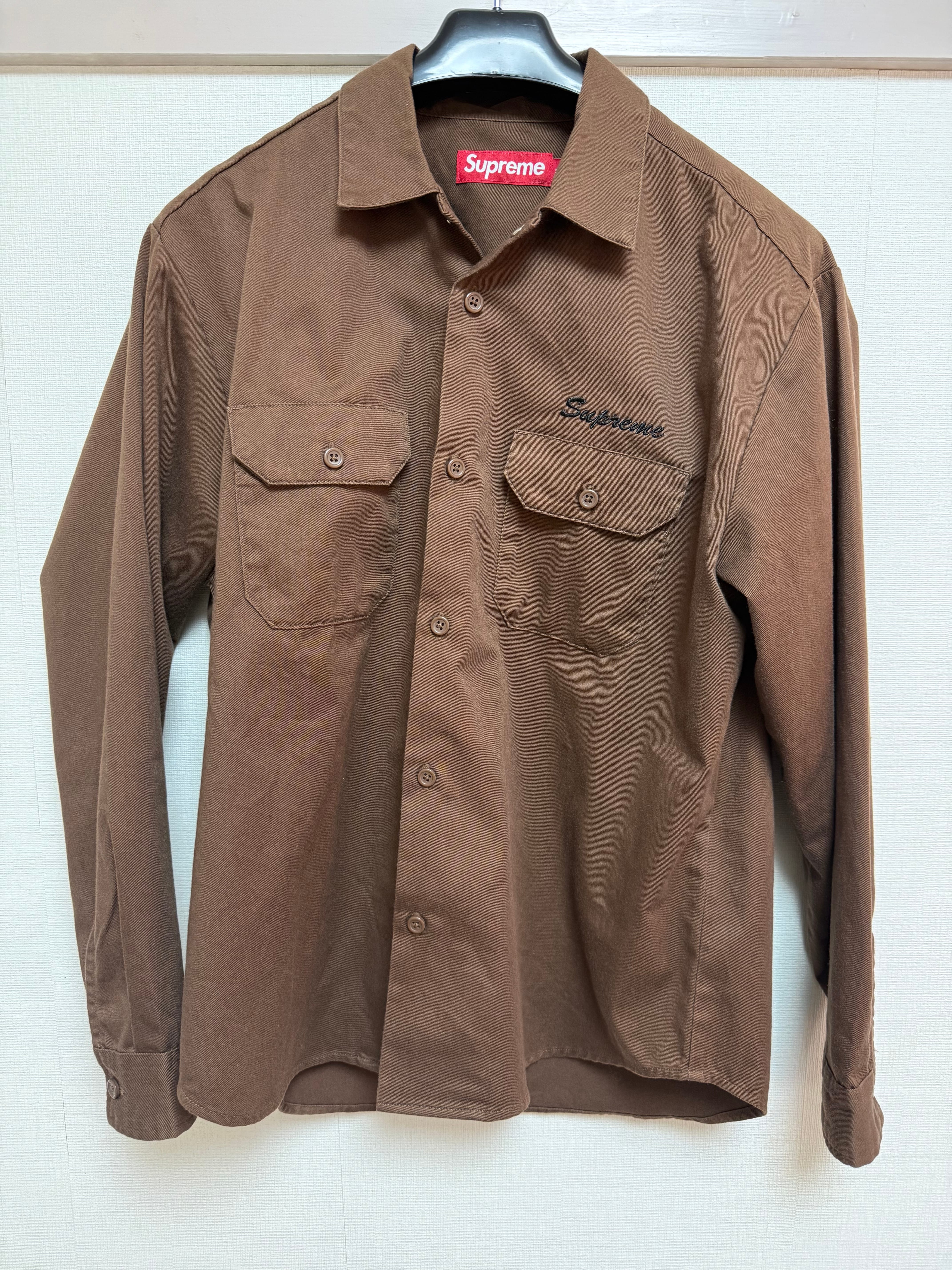 Supreme Snow White Work Shirt "Brown"