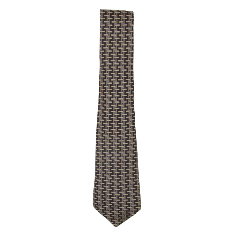 HERMES エルメス ネクタイ シルク100% ネクタイ ブラック系【中古】