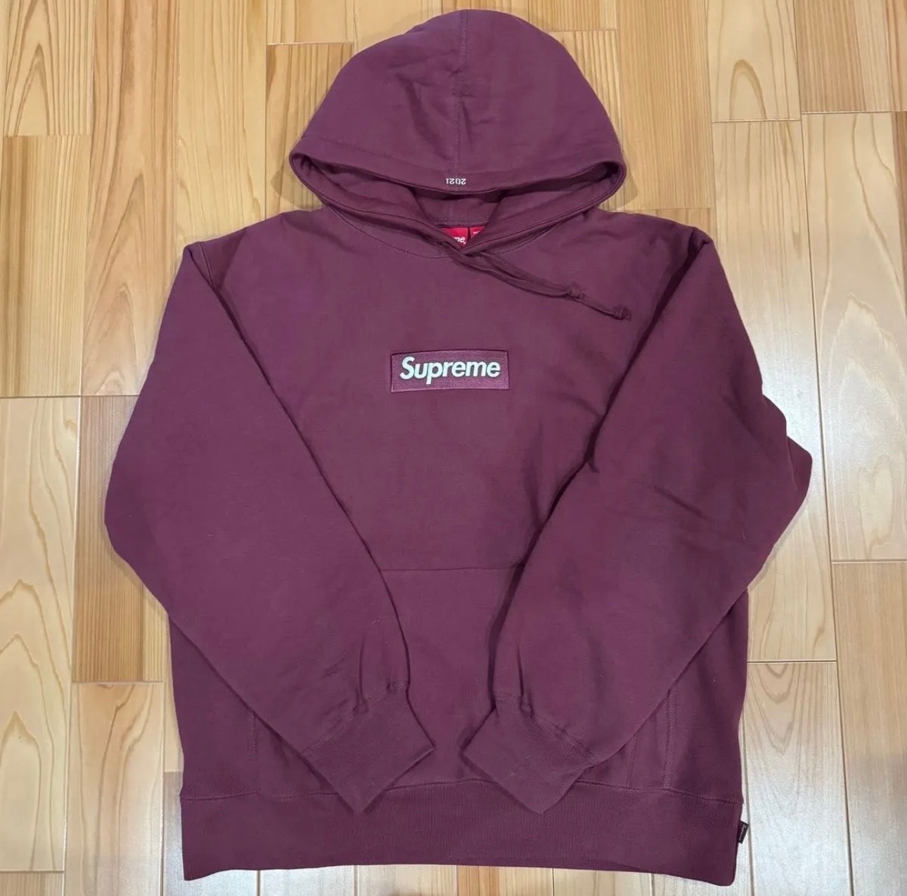 Supreme Box Logo Hooded Sweatshirt "Plum" (21FW)