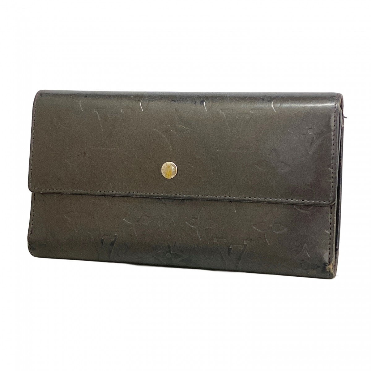 ★SALE【6cd5686】ルイヴィトン 三つ折り長財布 モノグラム・マット ポルトトレゾールインターナショナル M65102 ノワール【中古】メンズ レディース ユニセックス