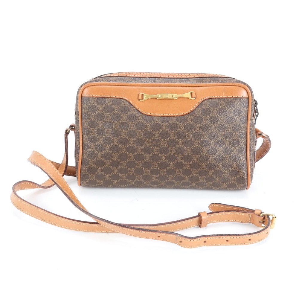 ■美品 セリーヌ マカダムショルダーバッグ