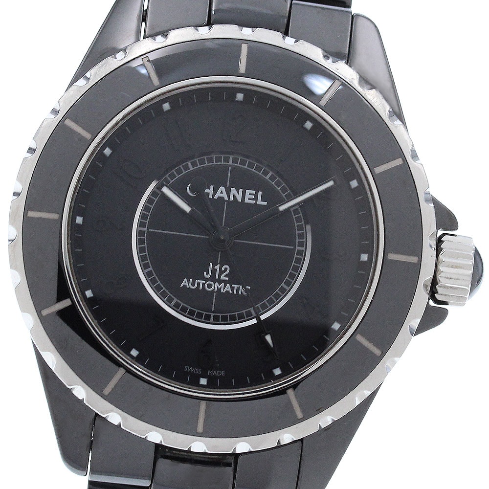 シャネル J12 インテンスブラック H3829 メンズ 【中古】