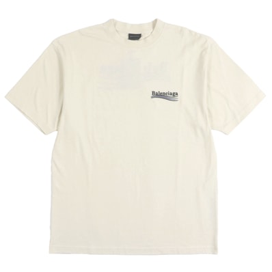 未使用品 バレンシアガ 半袖Tシャツ クリーム メンズ XXS 641655