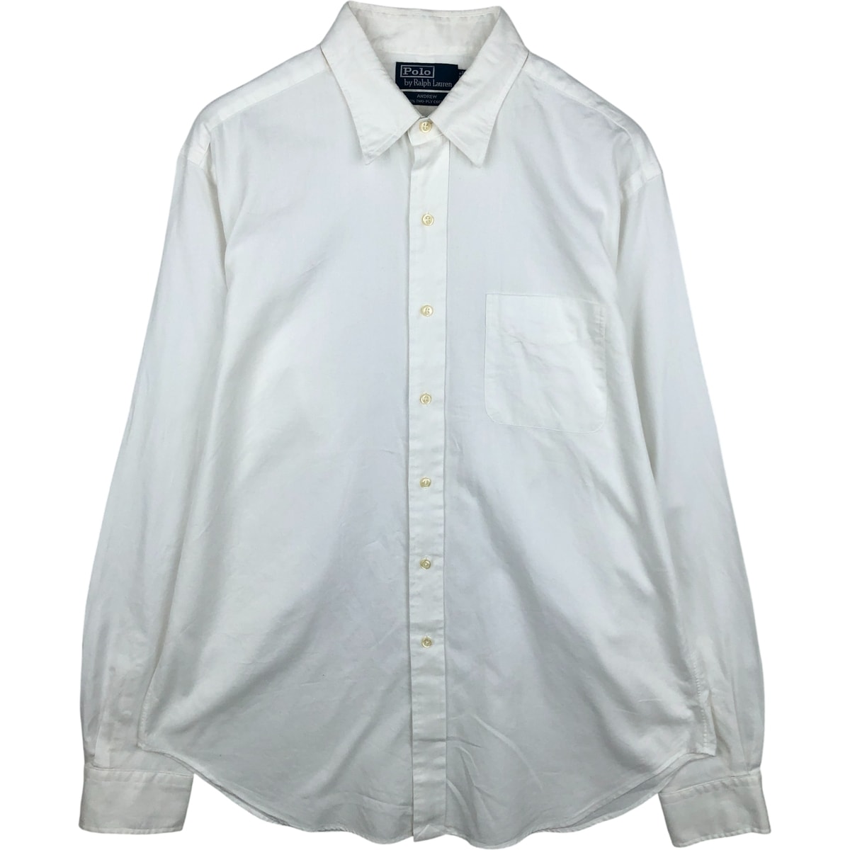 古着 ラルフローレン Ralph Lauren POLO by Ralph Lauren ANDREW 長袖 コットンシャツ メンズXL相当/eaa615240