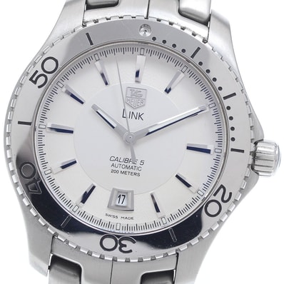 タグホイヤー リンク キャリバー5 WJ201B 自動巻き メンズ 【中古】