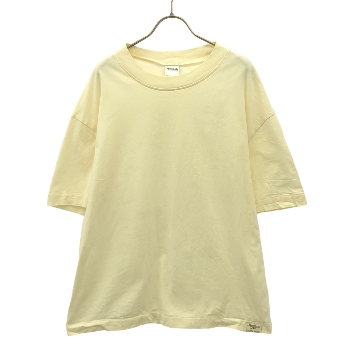 Reebok CLASSIC リーボッククラシック PIZZA SLICE ピザスライス コラボ 半袖 Tシャツ L オフホワイト
