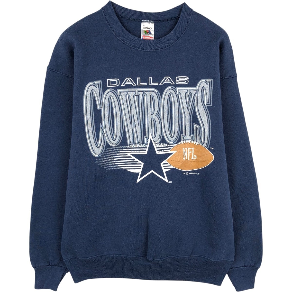 古着 90年代 フルーツオブザルーム FRUIT OF THE LOOM NFL DALLAS COWBOYS ダラスカウボーイズ プリントスウェットシャツ トレーナー USA製 メンズXL相当 ヴィンテージ/eaa680615