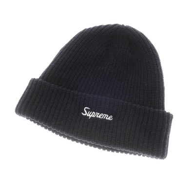 【中古】シュプリーム Supreme Loose Gauge Beanie ミドルゲージアクリル ビーニー ニットキャップ ネイビー【メンズ】
