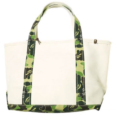 新品 SAINT MICHAEL x A BATHING APE セントマイケル ア ベイシング エイプ 24SS AP_TOTE BAG / MEDIUM / WT+CAM カモフラージュキャンバストートバッグ SM-YS8-0000-C33 Mxxxxxx