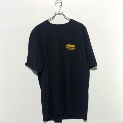 Stussy Flower Collegiate Pigment Dyed Tee Black
