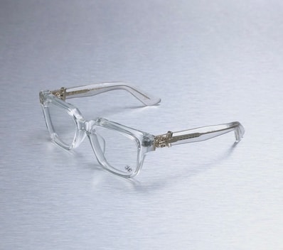 新品未使用 CHROME HEARTS クロムハーツ サングラス VAGILLIONAIRE II 54□19 152 プラスチック シルバ−925 クリア ゴールド