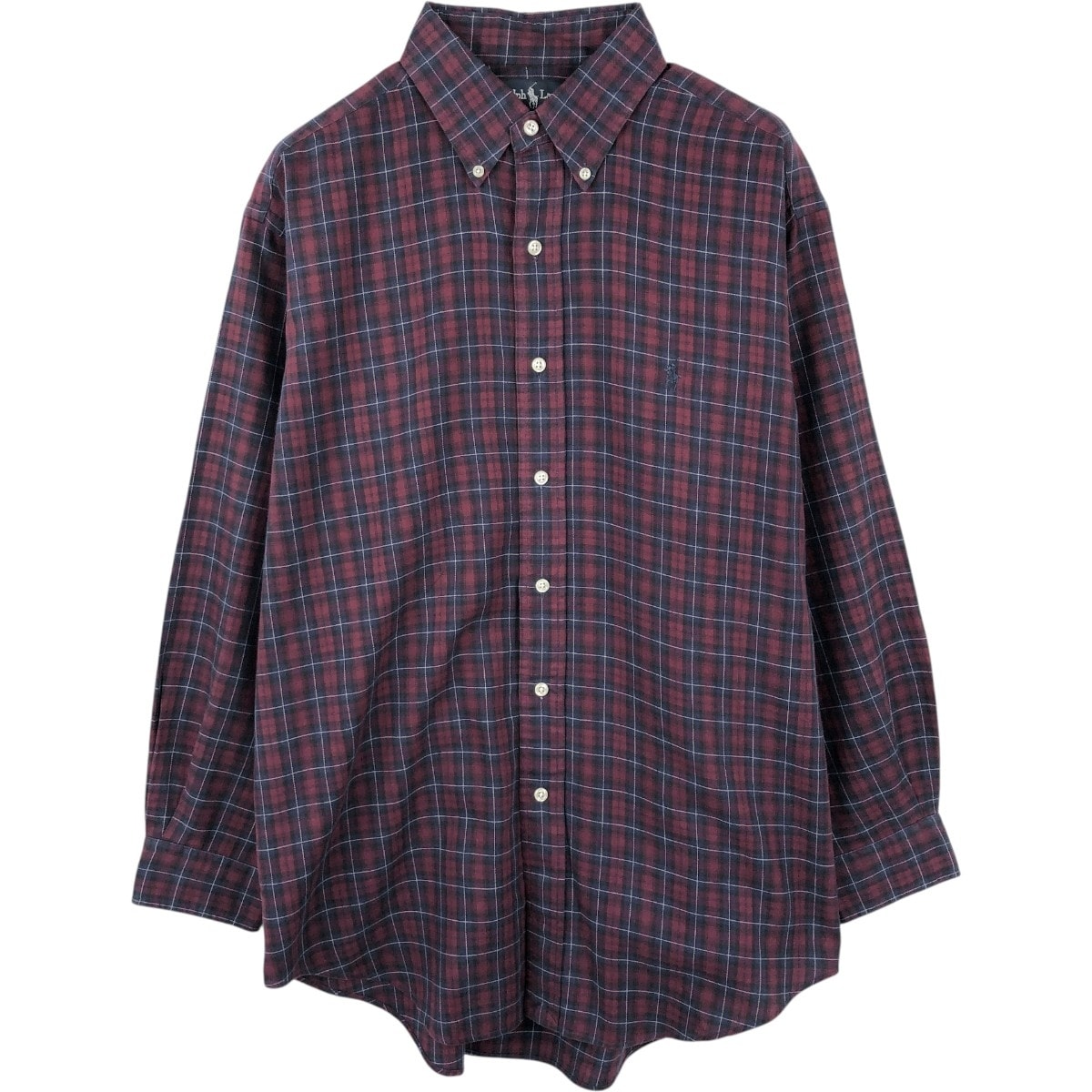 古着 ラルフローレン Ralph Lauren YARMOUTH 長袖 ボタンダウンチェックシャツ メンズL相当/eaa662076